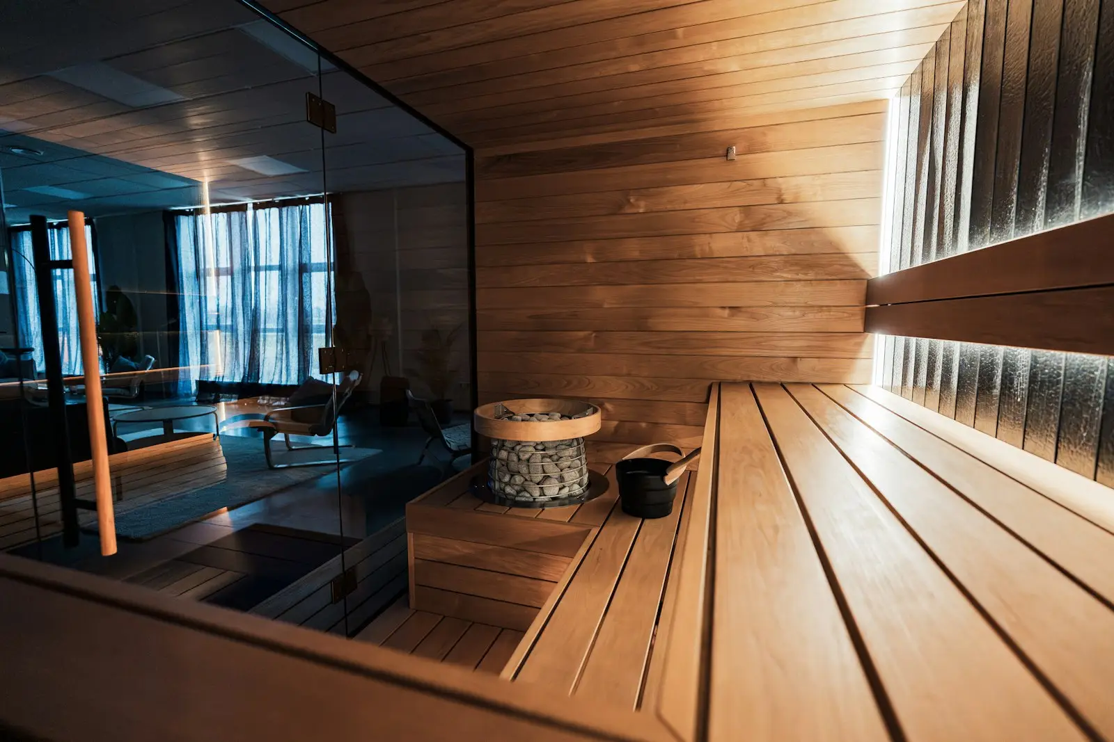 A modern spa interior